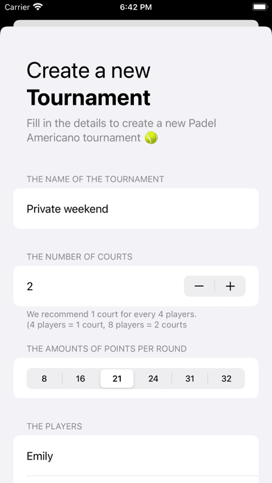 Screenshot 1 of Padel Americano - Tournaments