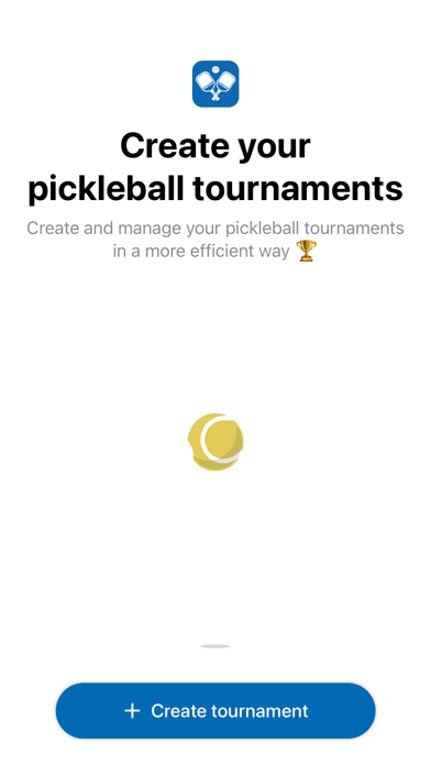 Screenshot 1 of Pickleball Tournaments Creator