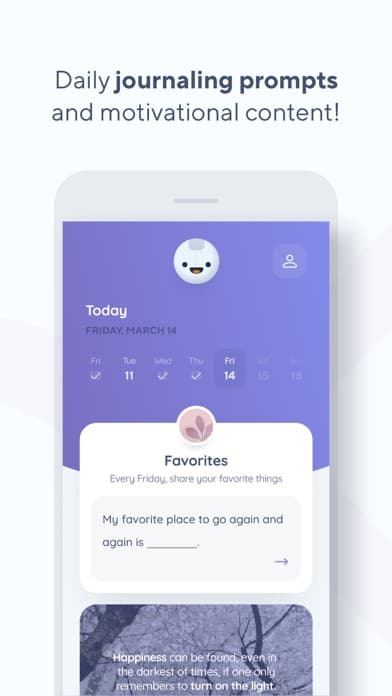 Screenshot 1 of Reflectly - Journal & AI Diary